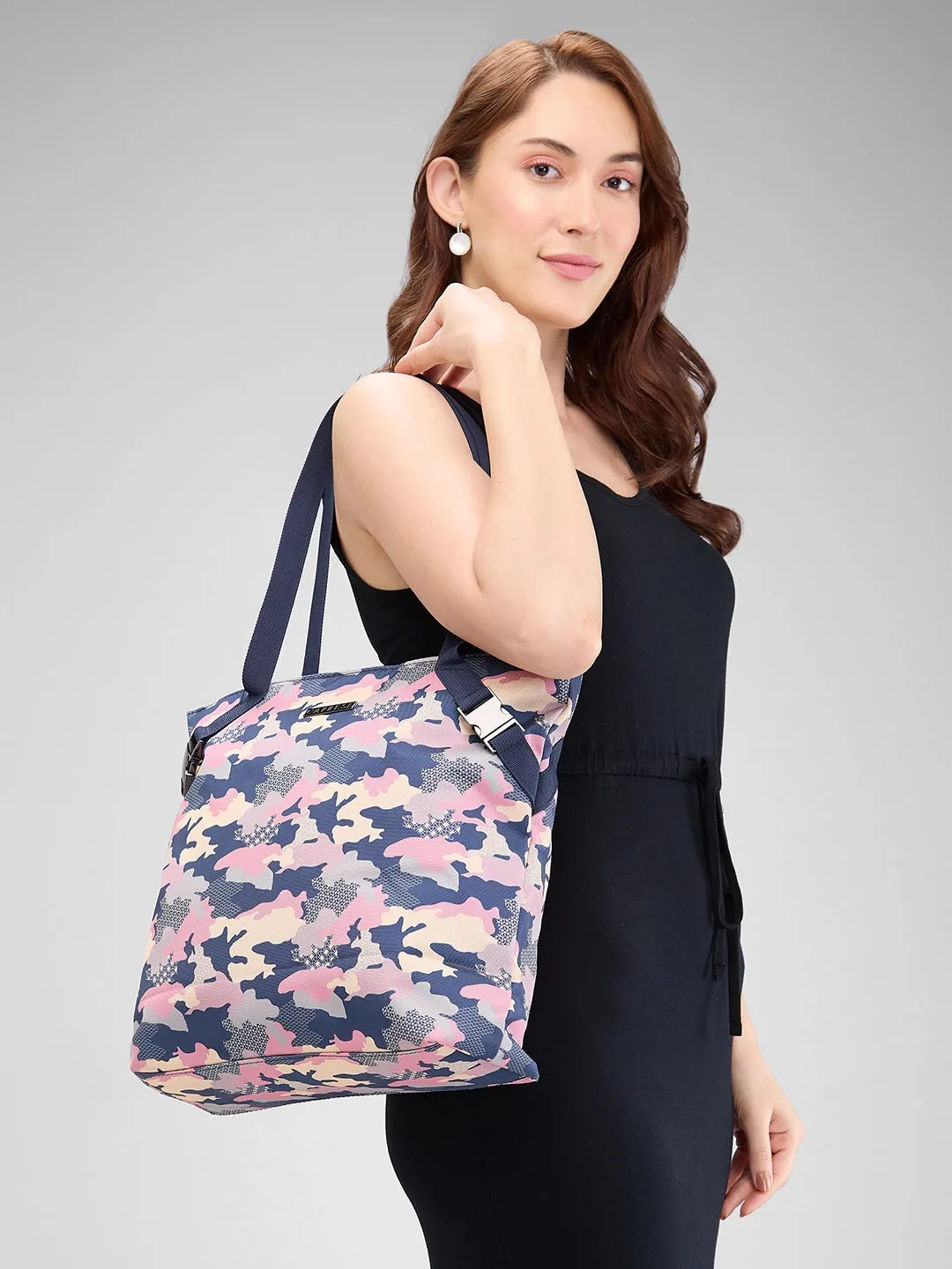 Caprese Cole Large Navy Tote Bag