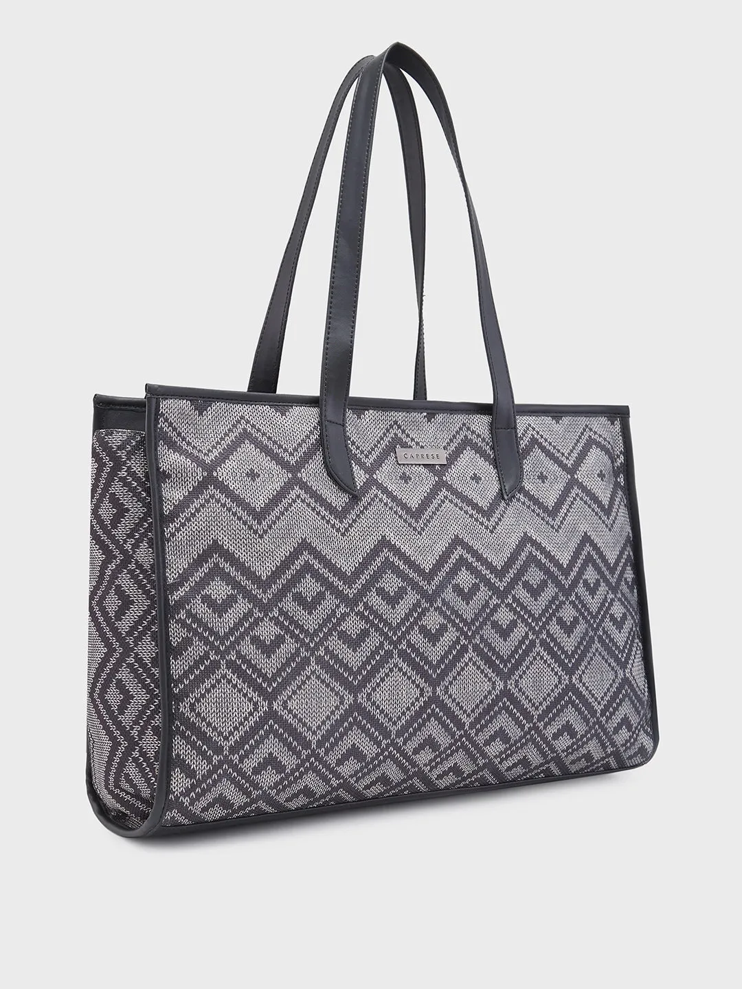 Caprese Daisy Large Grey Tote Bag