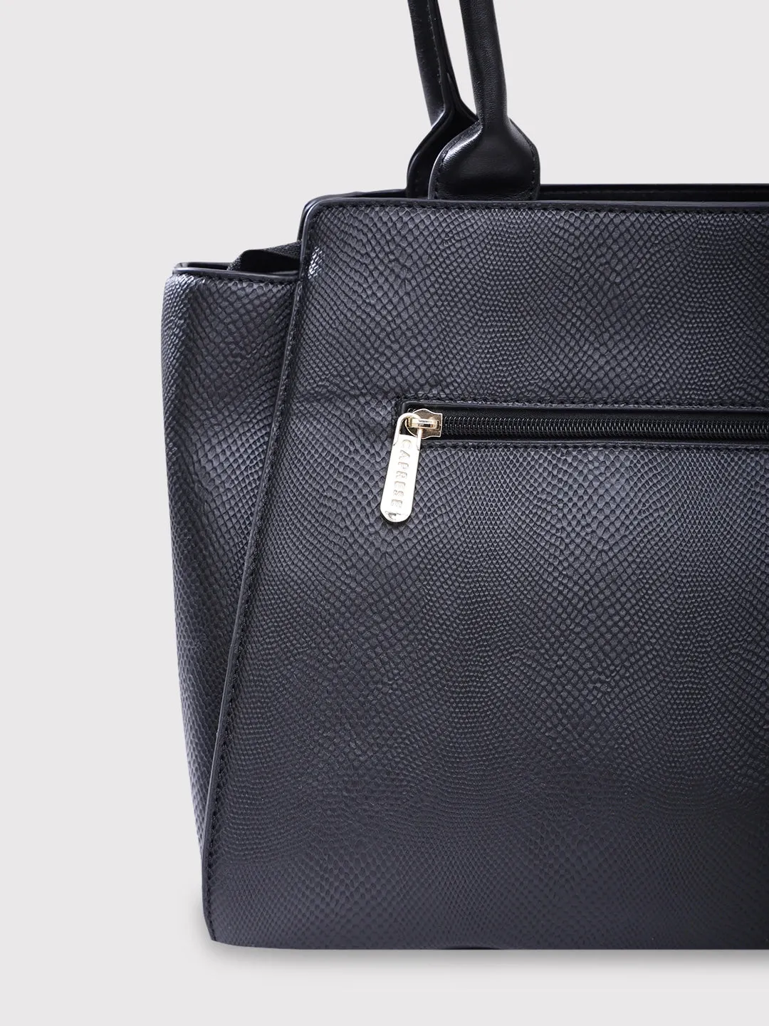 Caprese Dakota Large Black Satchel Bag