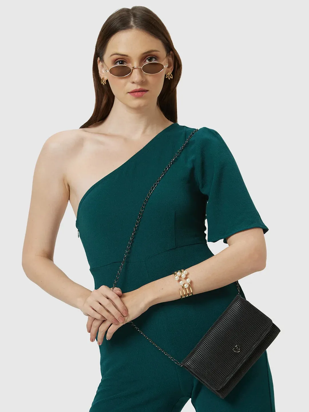 Caprese DELMI Medium Black Clutch