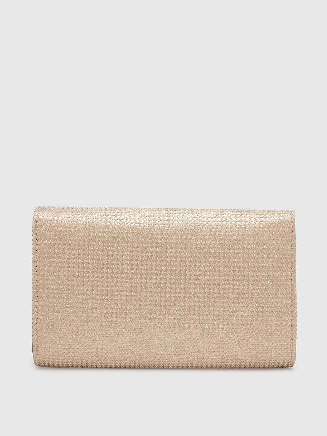Caprese Delmi Medium Champagne Gold Clutch