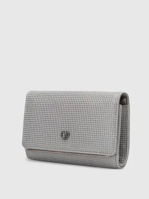 Caprese Delmi Medium Pewter Clutch