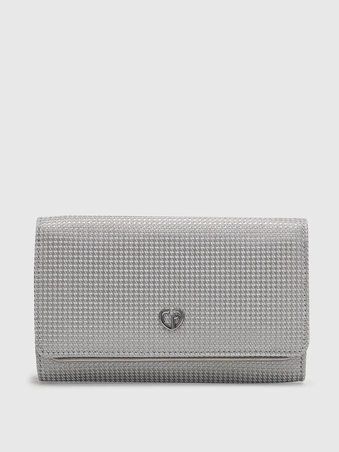 Caprese Delmi Medium Pewter Clutch