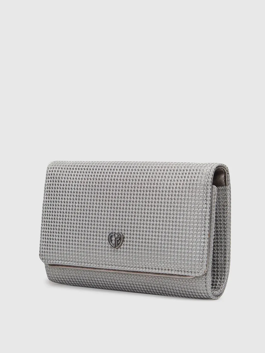 Caprese Delmi Medium Pewter Clutch