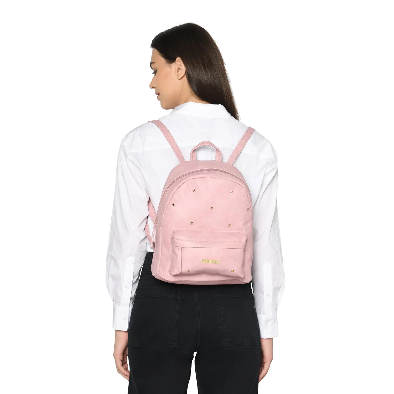 Caprese Dia Medium Pink Backpack