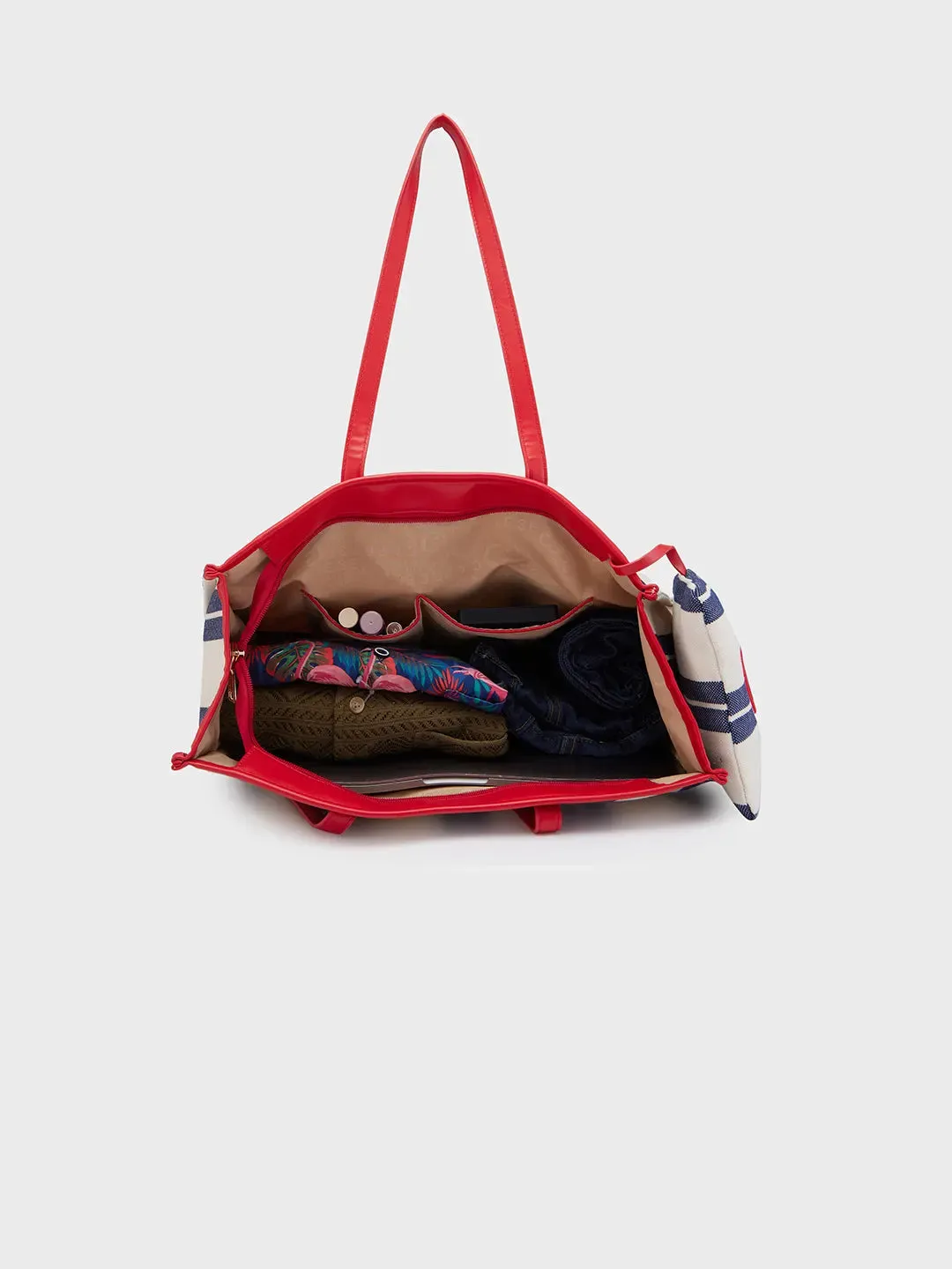 Caprese Dixie Large Blue Tote Bag