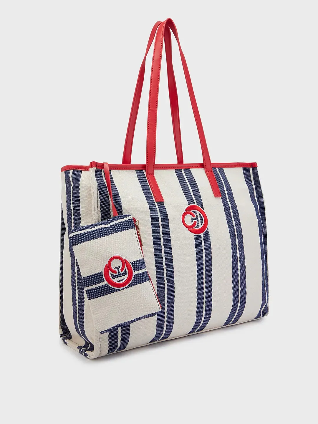 Caprese Dixie Large Blue Tote Bag