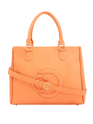 Caprese Dora Large Coral Satchel Bag