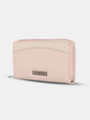 Caprese Dorrita Medium Dull Pink Zip Around Wallet