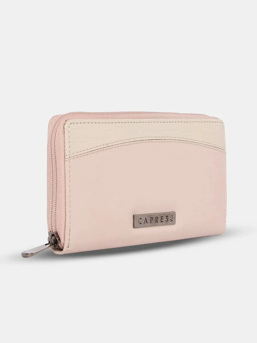 Caprese Dorrita Medium Dull Pink Zip Around Wallet