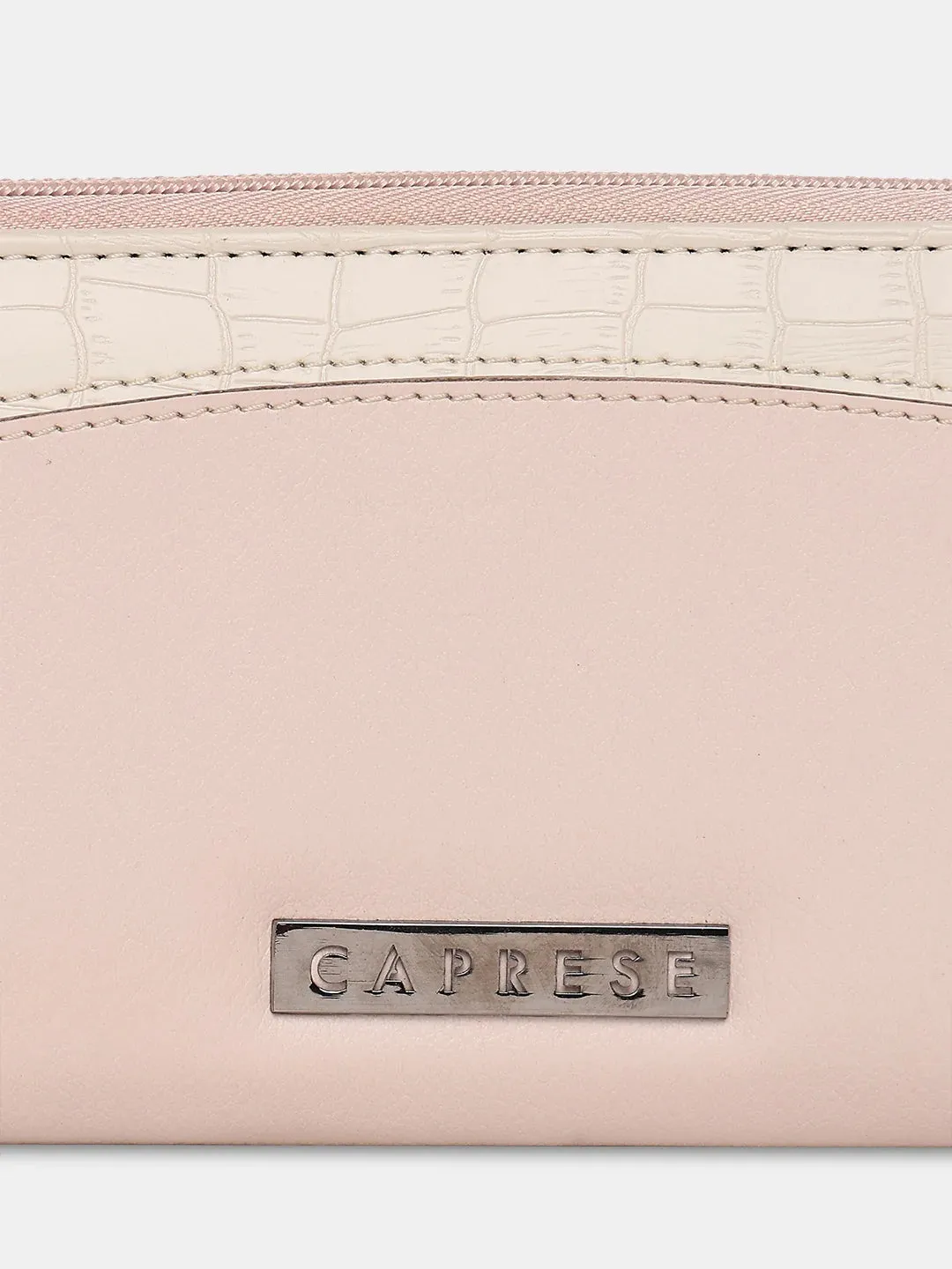 Caprese Dorrita Medium Dull Pink Zip Around Wallet