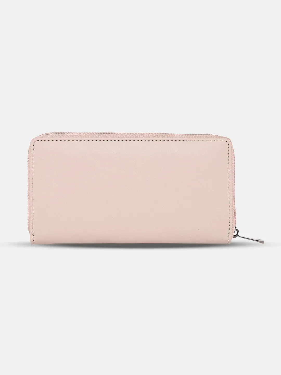 Caprese Dorrita Medium Dull Pink Zip Around Wallet