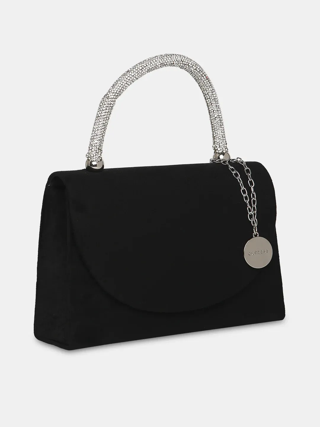 Caprese Elena Small Black Clutch