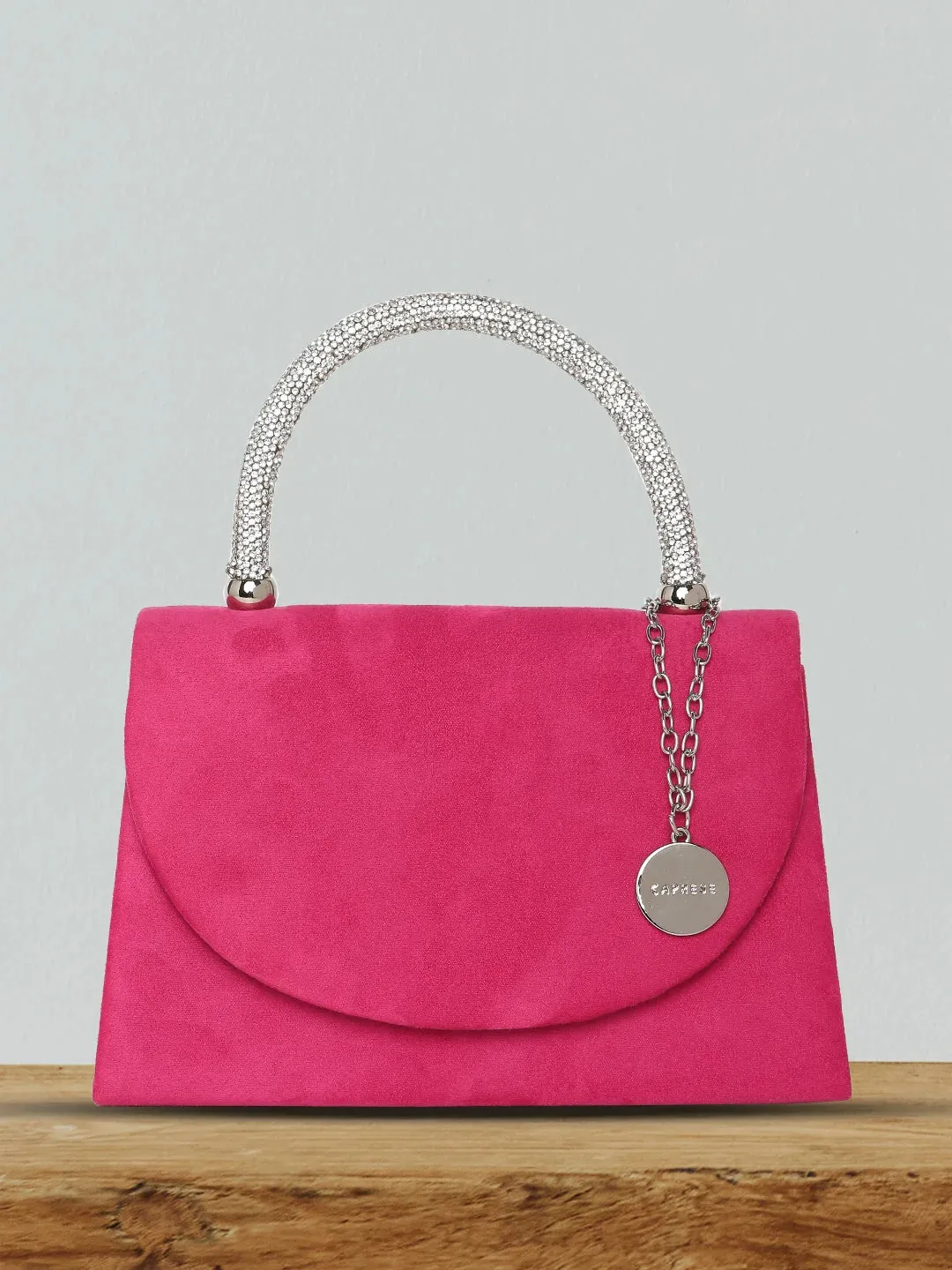 Caprese Elena Small Fuchsia Clutch