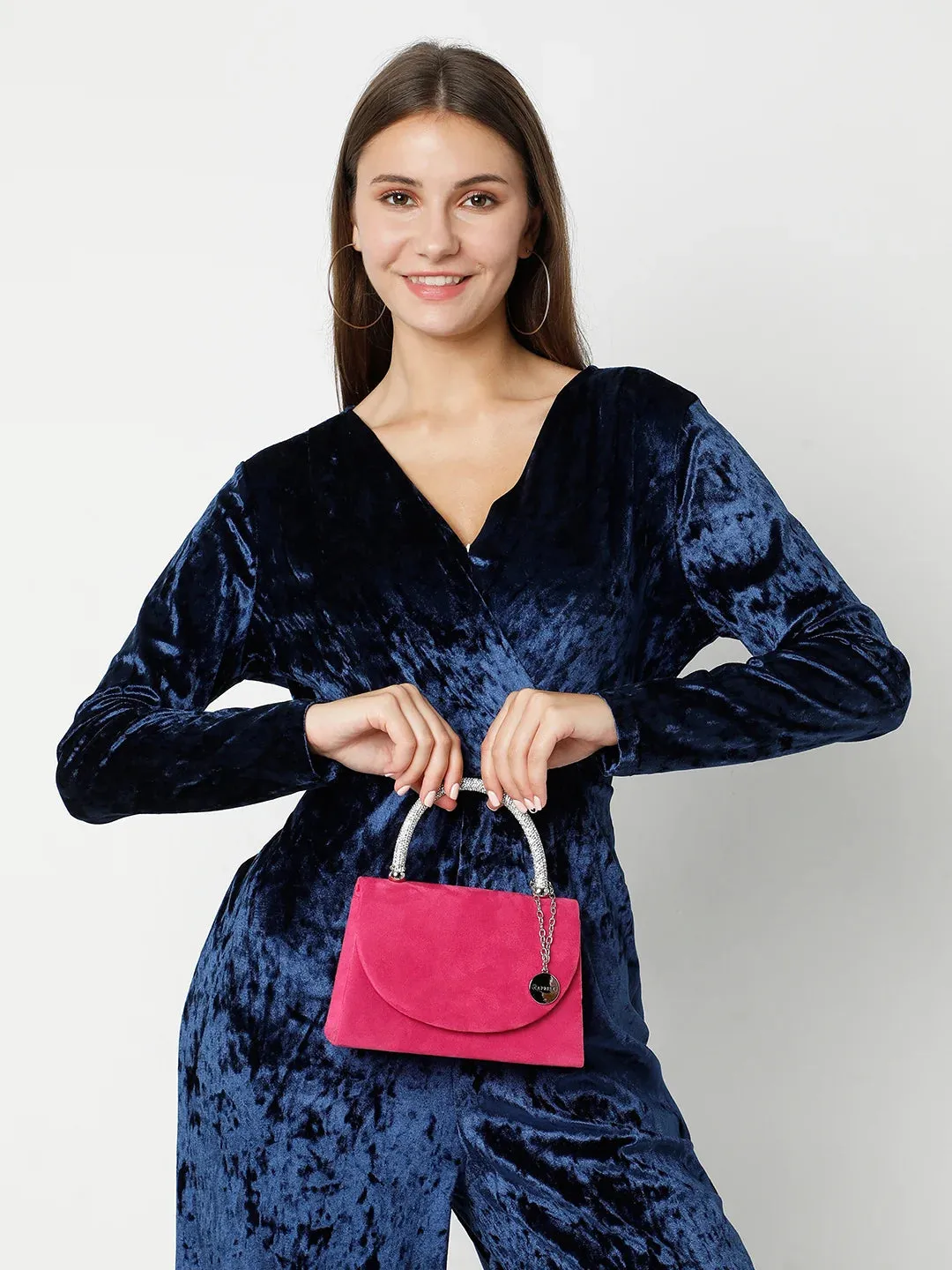 Caprese Elena Small Fuchsia Clutch