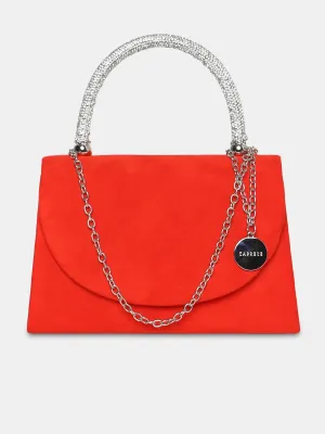 Caprese Elena Small Orange Clutch