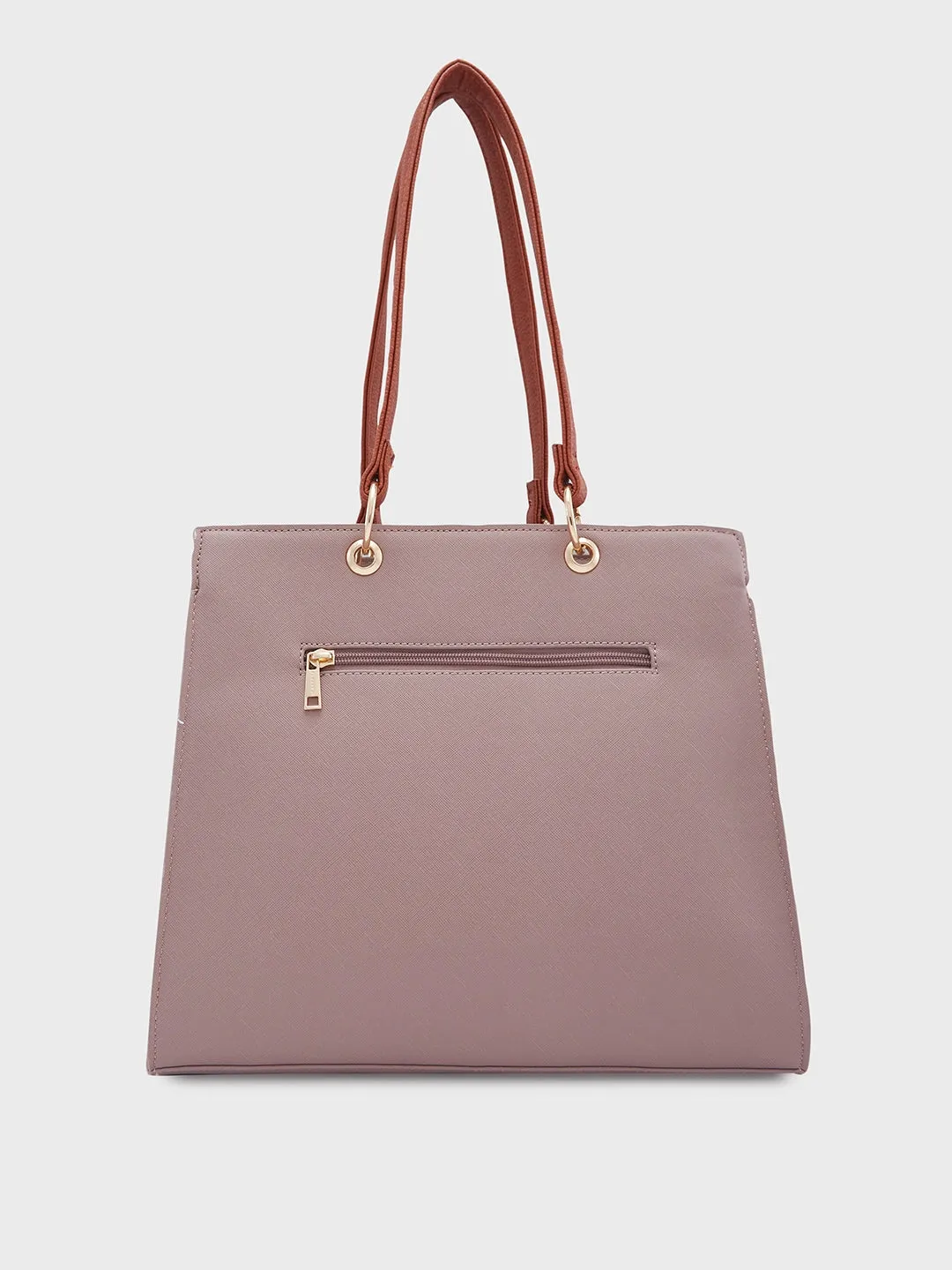 Caprese Ember Medium Pink Satchel Bag