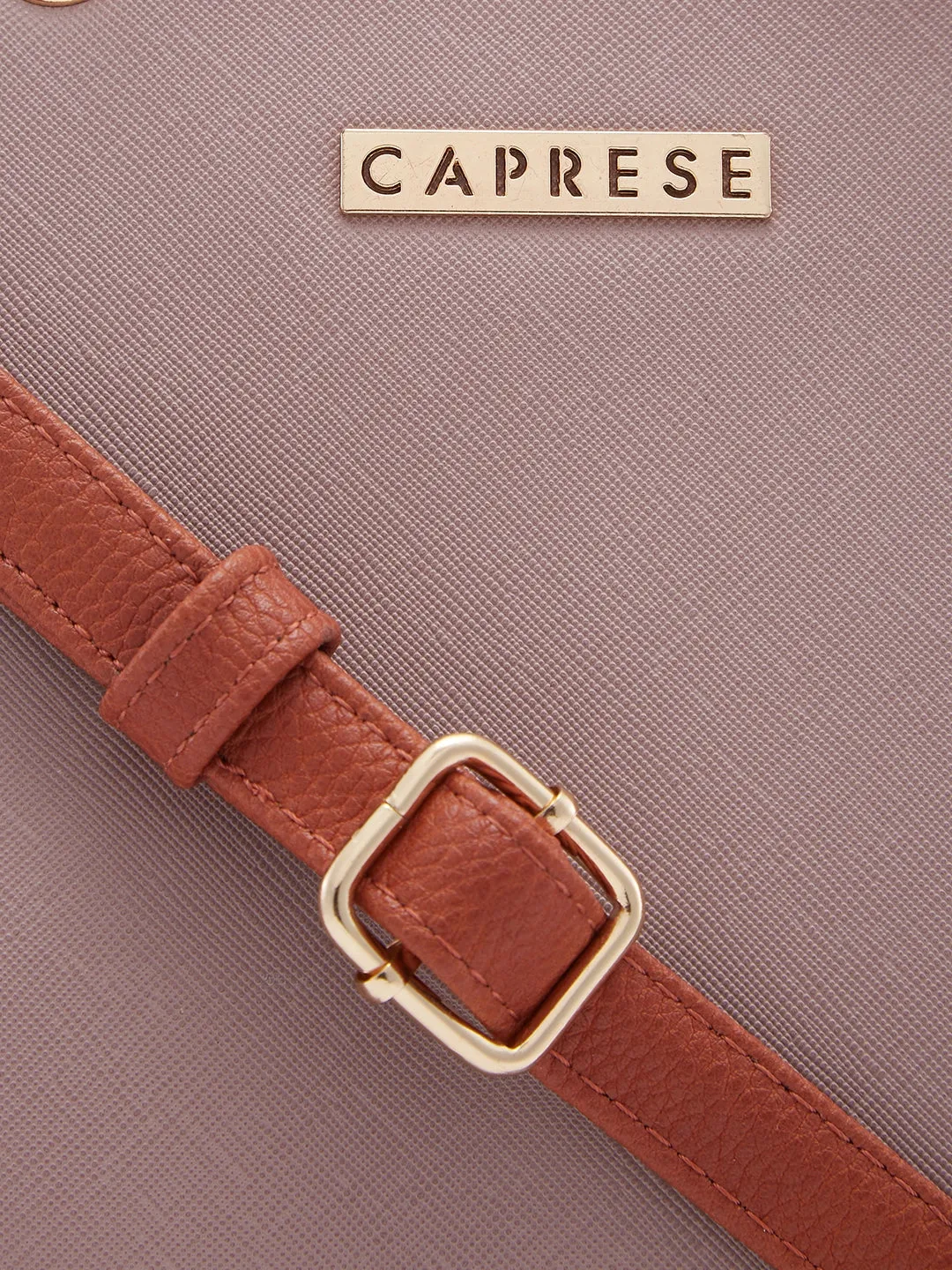 Caprese Ember Medium Pink Satchel Bag