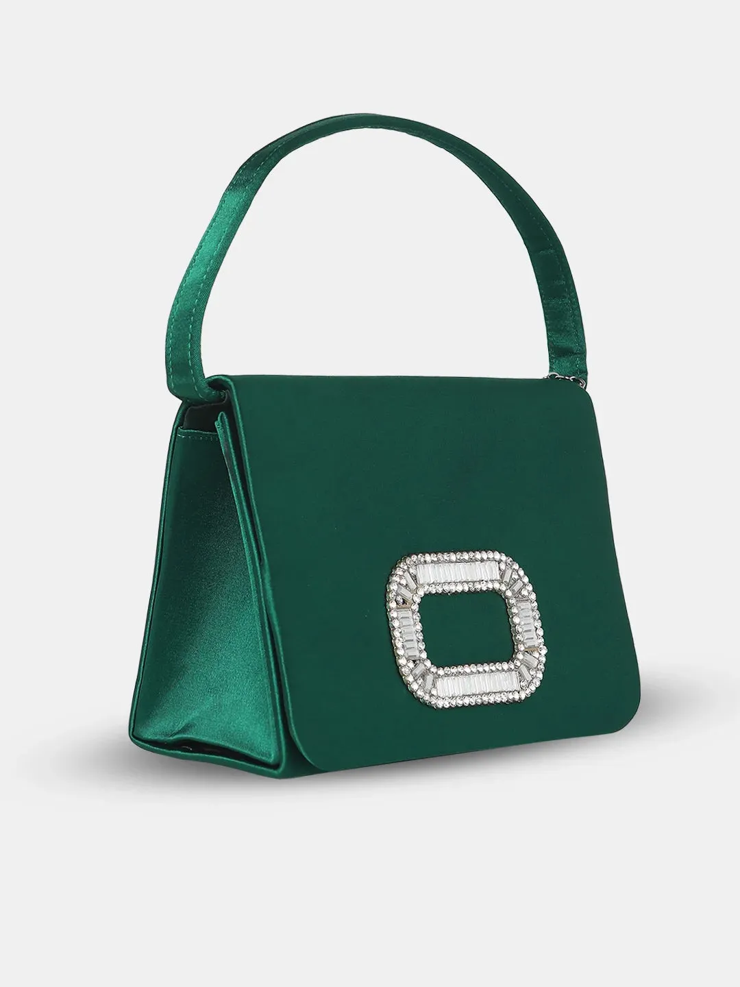Caprese Emma Small Green Clutch