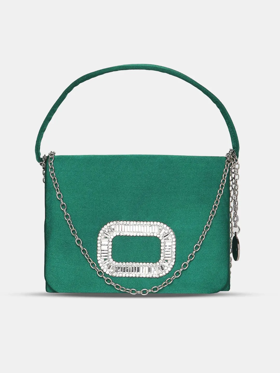 Caprese Emma Small Green Clutch