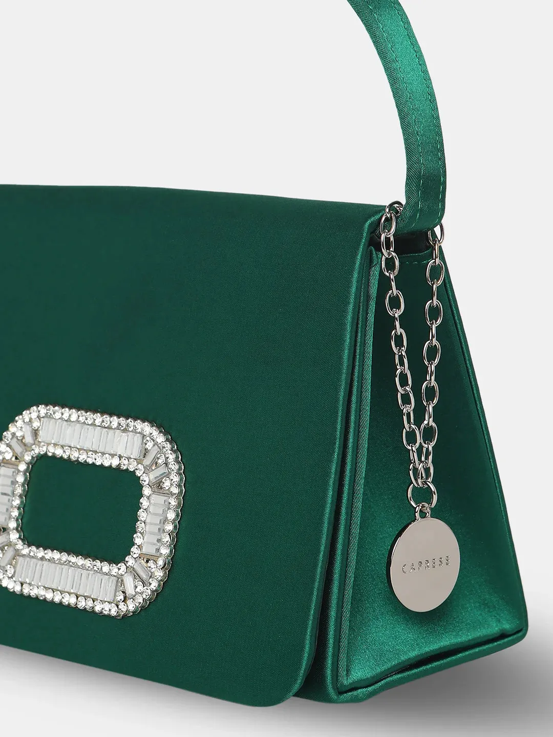 Caprese Emma Small Green Clutch
