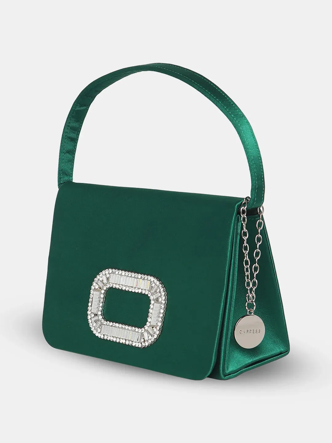 Caprese Emma Small Green Clutch