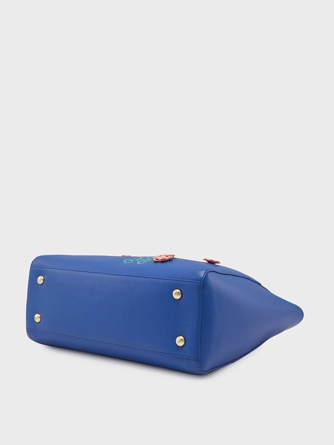 Caprese Erica Medium Floral Blue Tote Bag