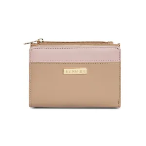 Caprese Erica Small Nude Fold Wallet