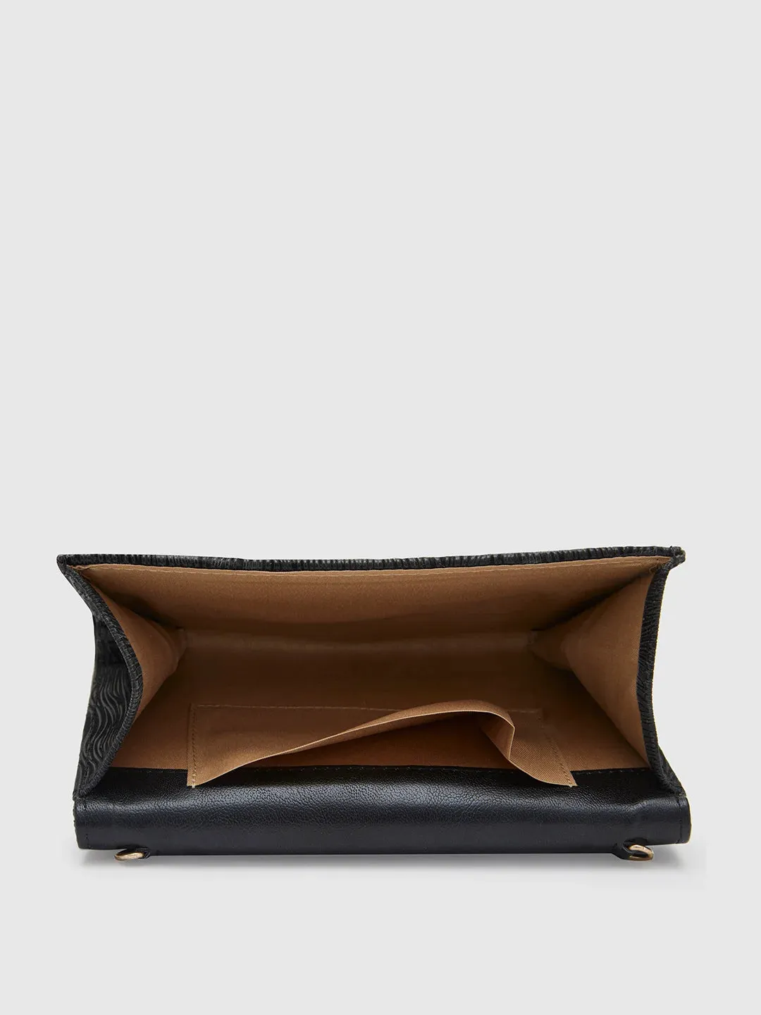 Caprese Eryka Medium Black Clutch