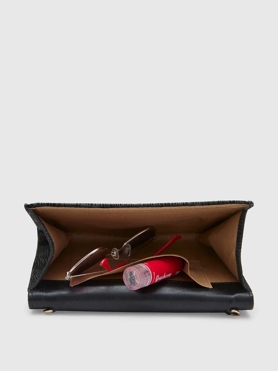 Caprese Eryka Medium Black Clutch