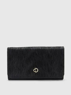 Caprese Eryka Medium Black Clutch
