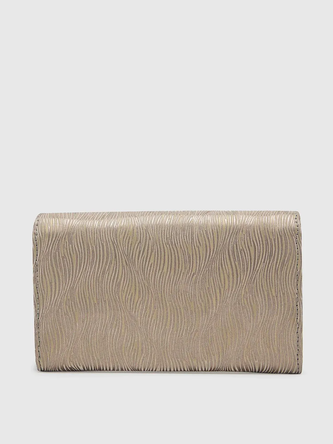 Caprese Eryka Medium Champagne Gold Clutch