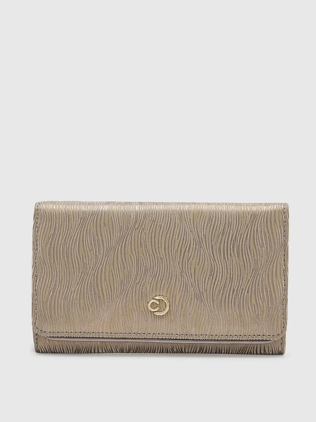 Caprese Eryka Medium Champagne Gold Clutch