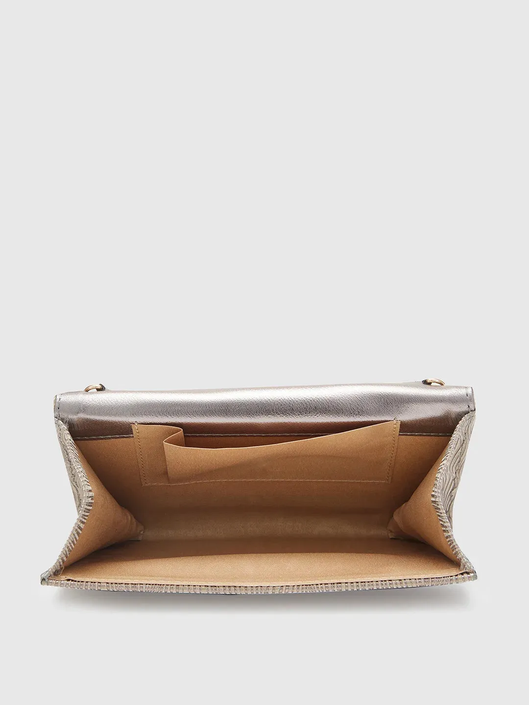 Caprese Eryka Medium Champagne Gold Clutch