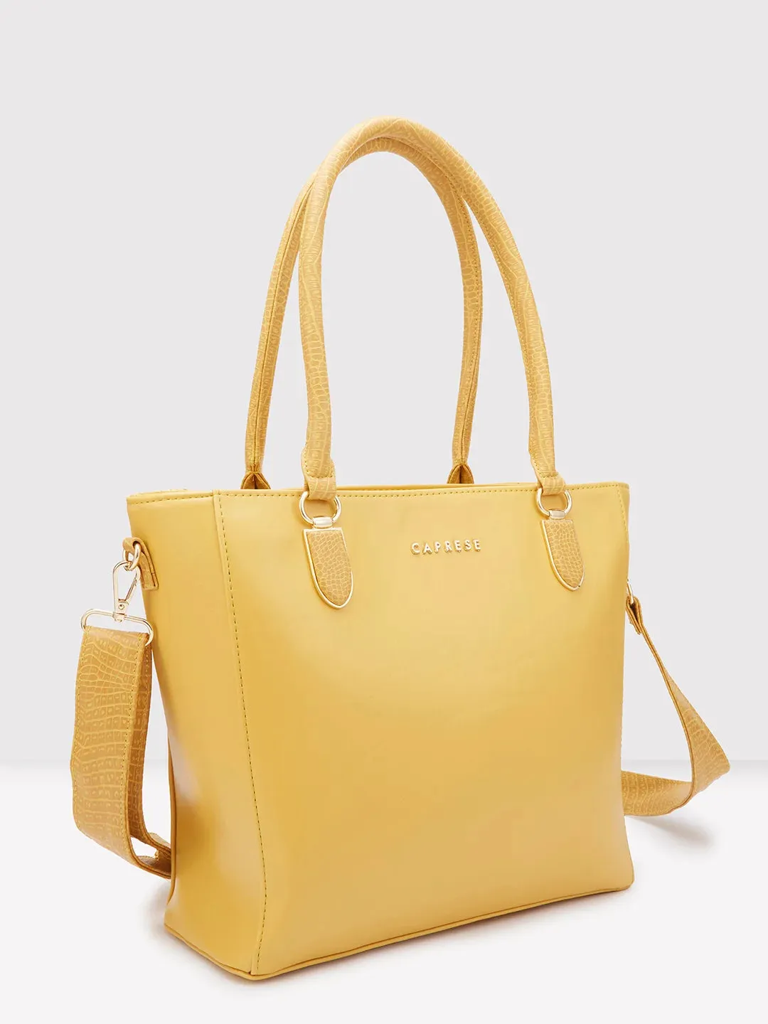 Caprese Esme Large Yellow Tote Bag