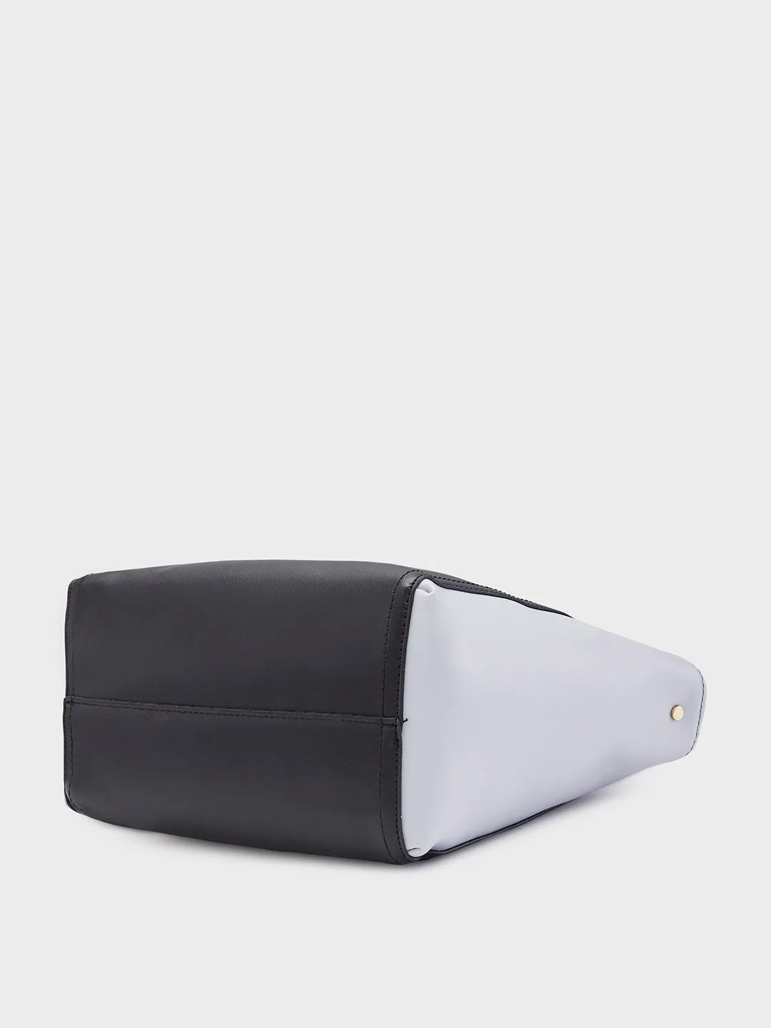 Caprese Eva Medium Black Satchel Bag