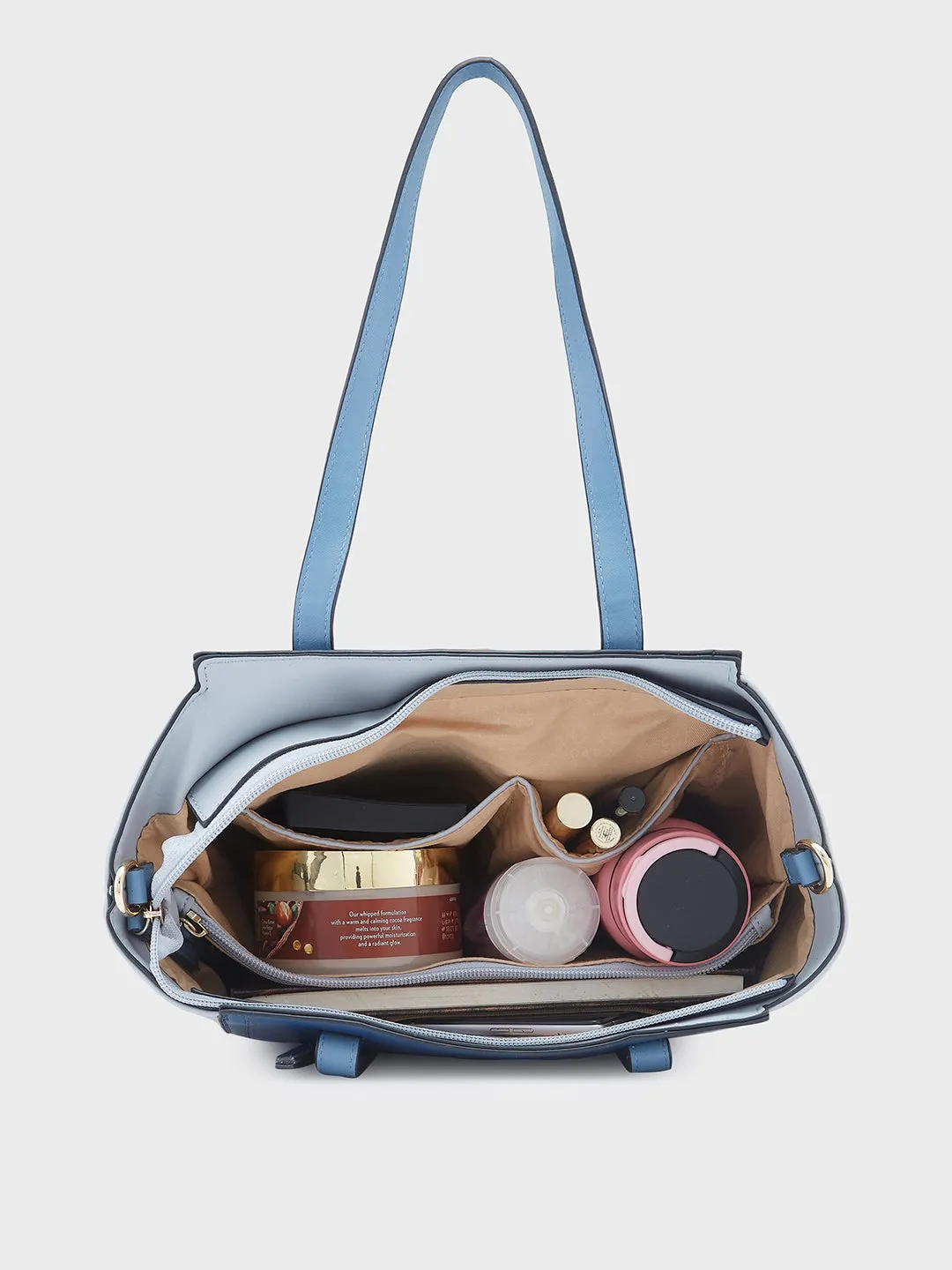 Caprese Eva Medium Navy Satchel Bag