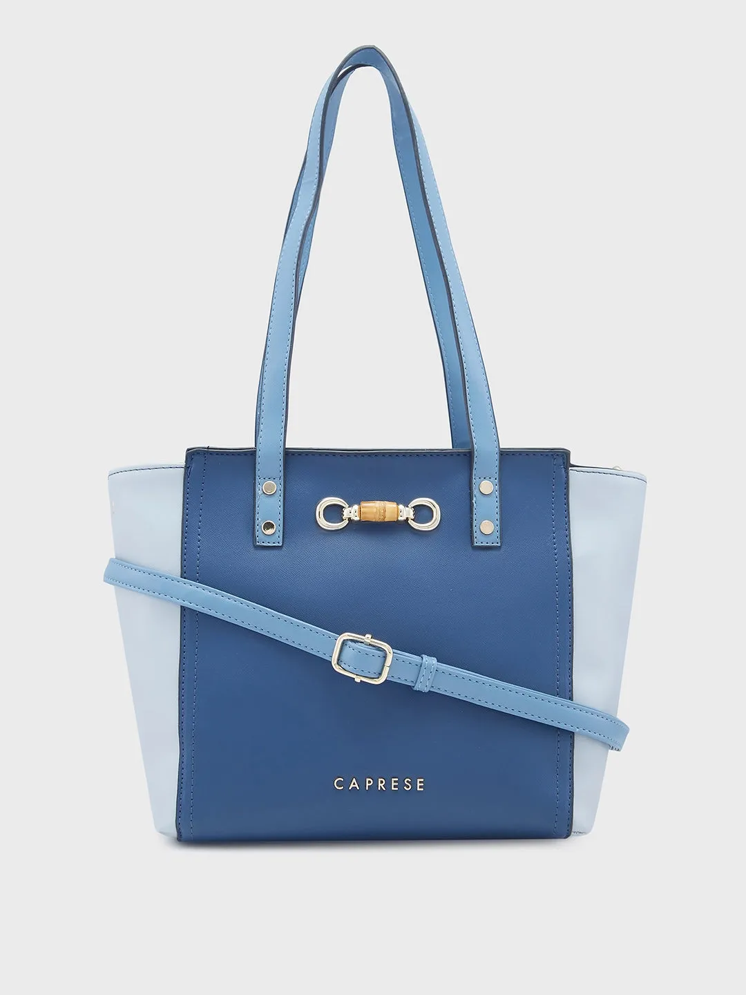 Caprese Eva Medium Navy Satchel Bag