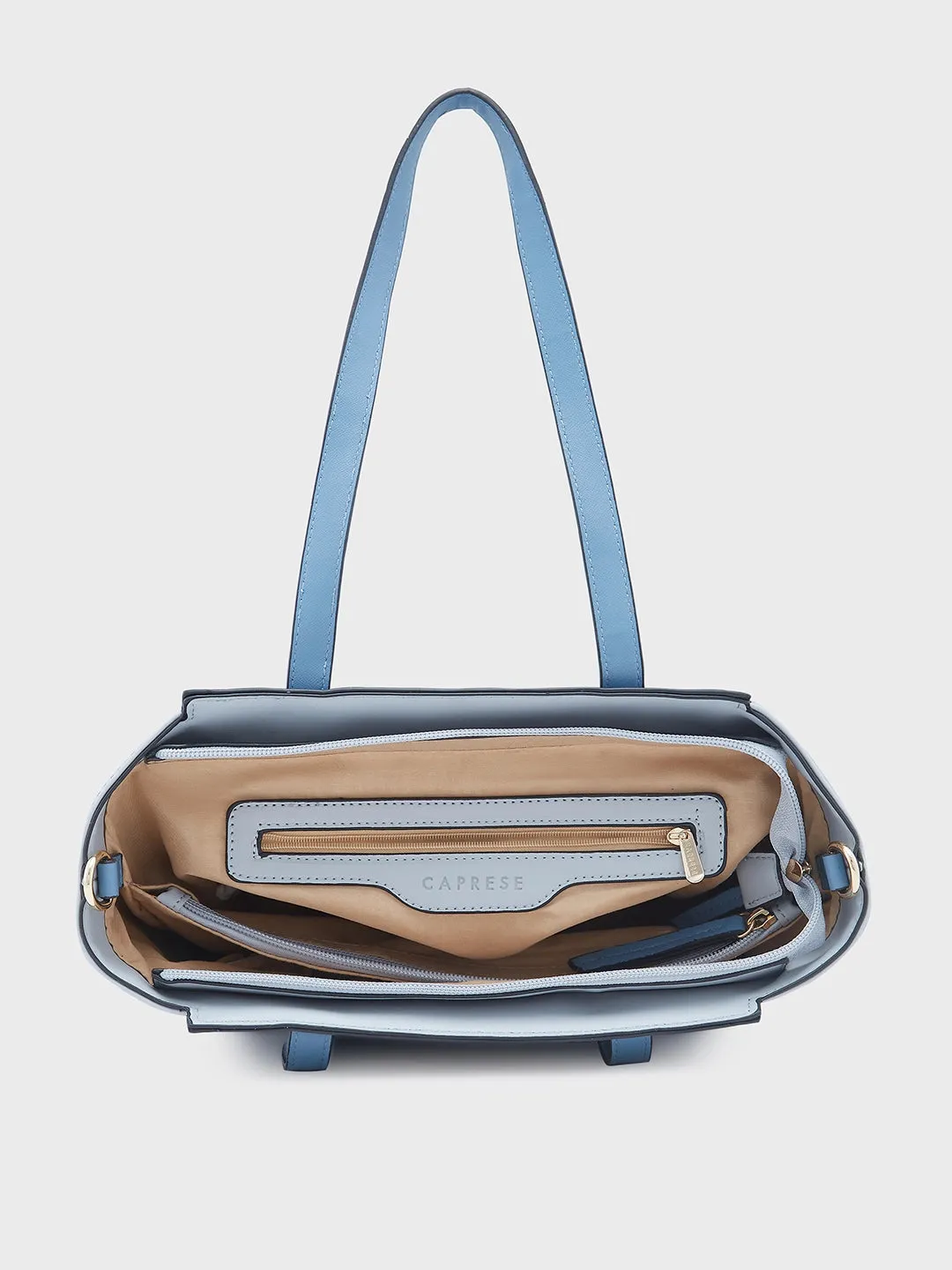 Caprese Eva Medium Navy Satchel Bag