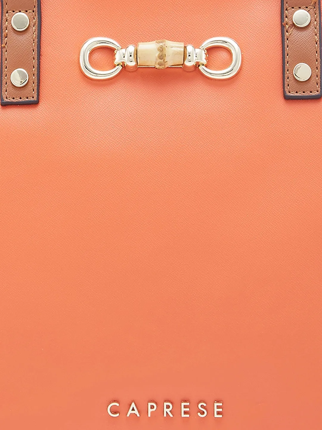 Caprese Eva Medium Orange Satchel Bag