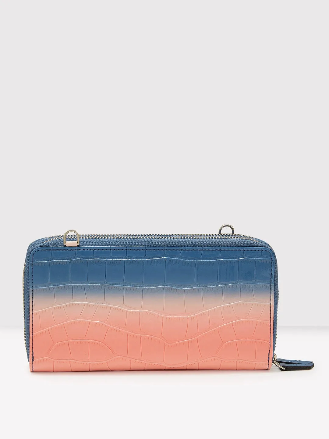 Caprese Eva Sling Large Navy Zip Around Wallet