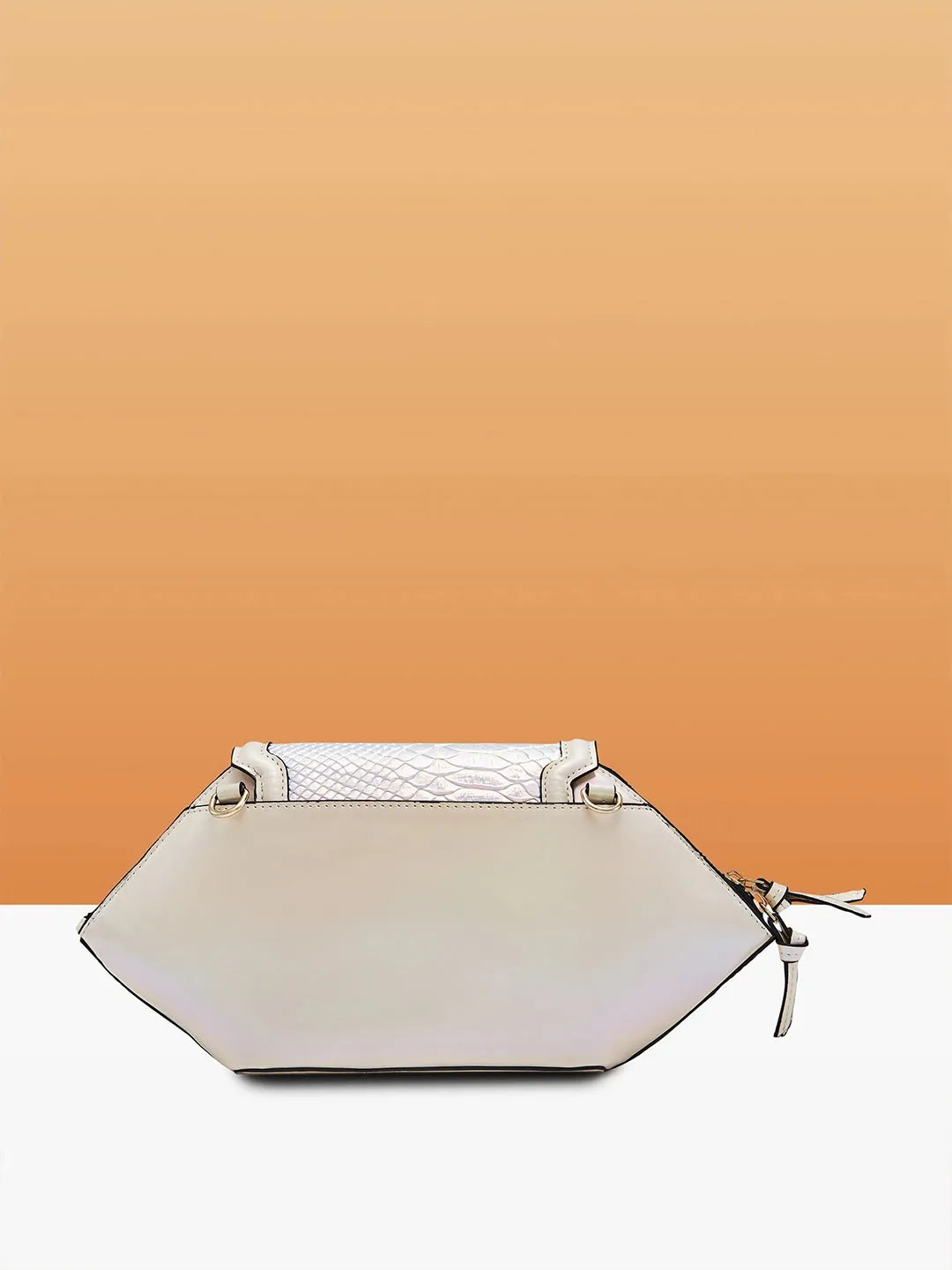 Caprese Evening Affair Large White Clutch