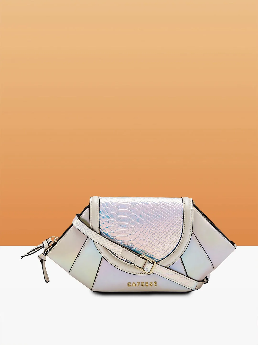 Caprese Evening Affair Large White Clutch