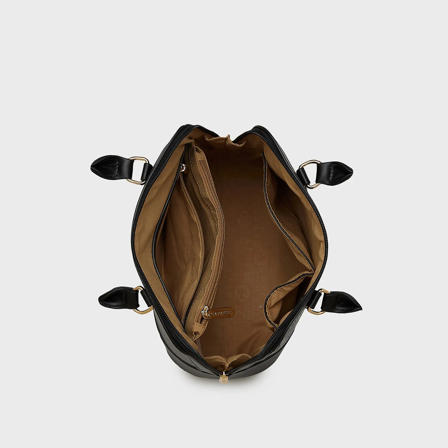 Caprese Felix Medium Black Hobo Bag