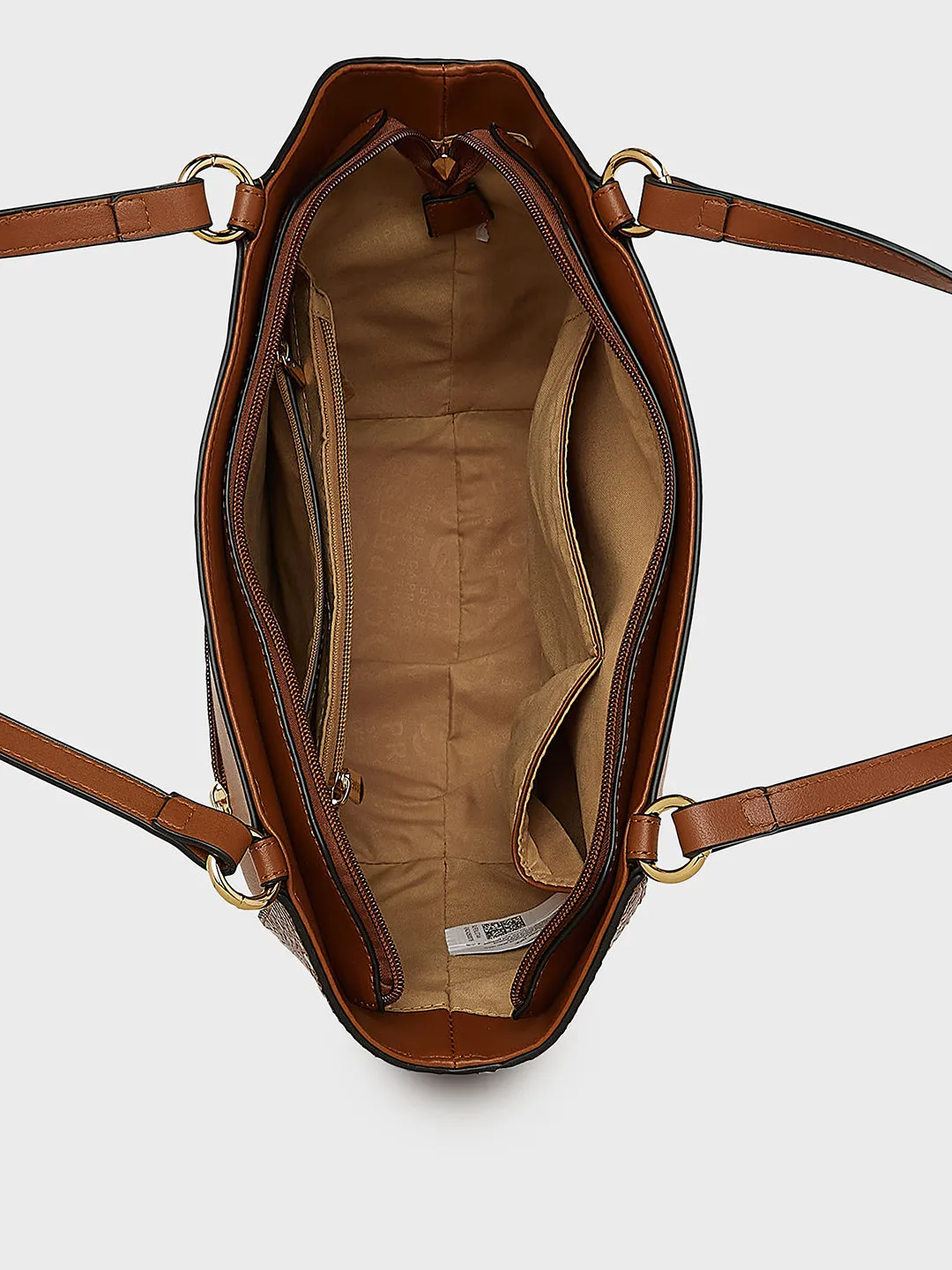 Caprese Felix Medium Tan Satchel Bag
