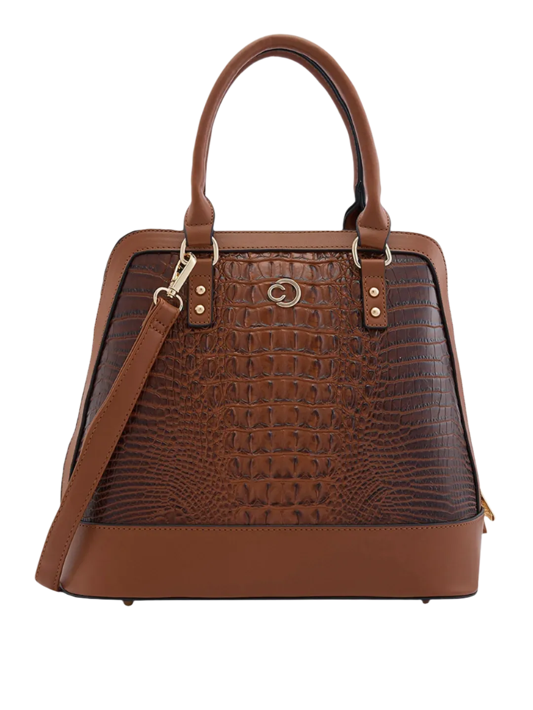 Caprese Felix Medium Tan Satchel Bag