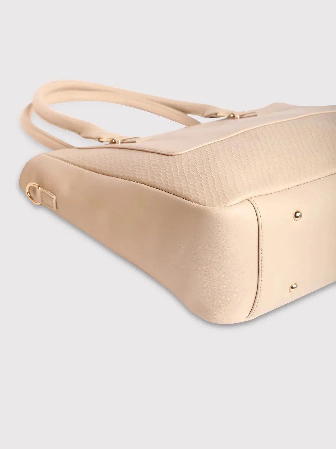 Caprese Fiona Large Beige Tote Bag