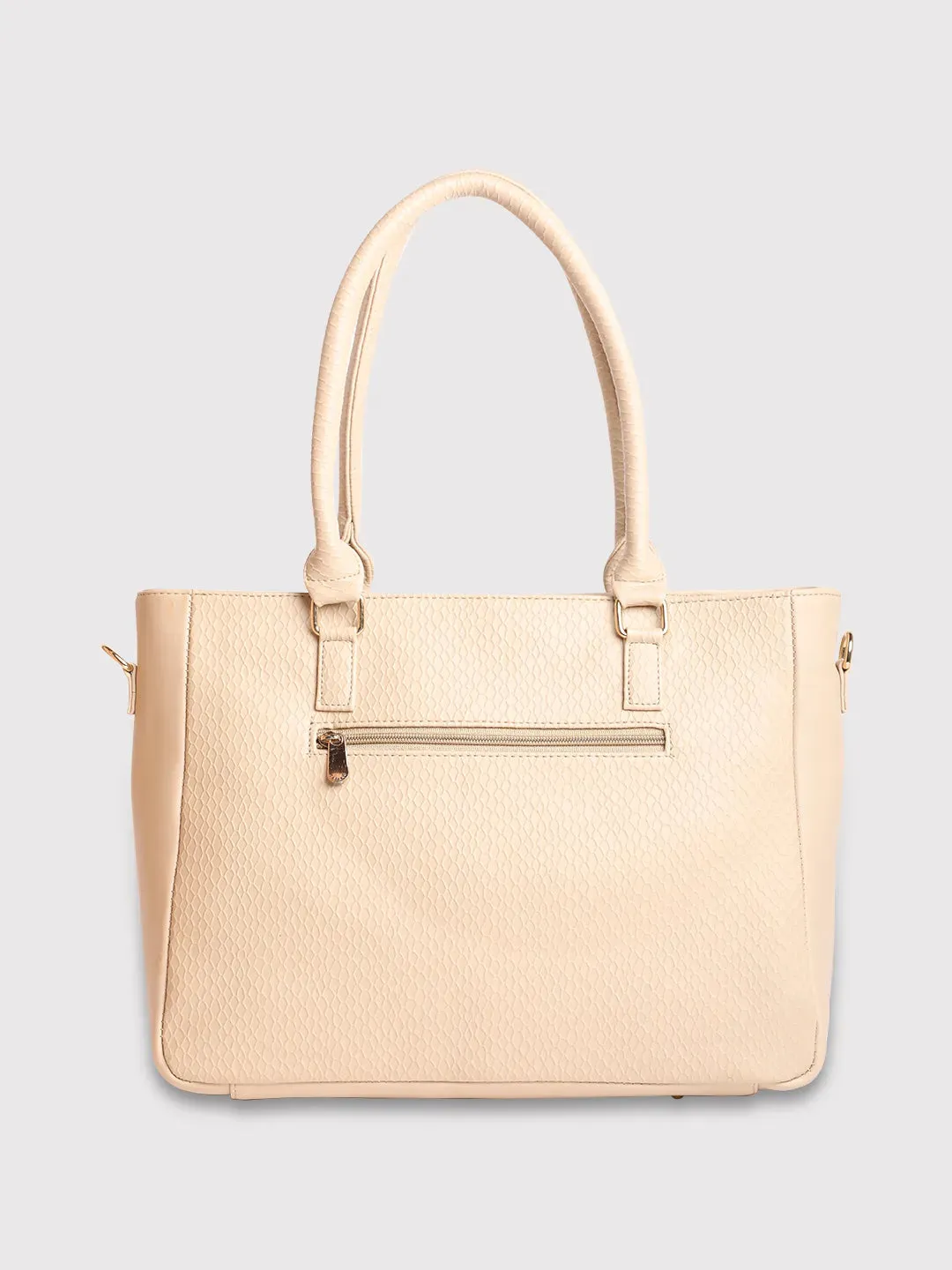 Caprese Fiona Large Beige Tote Bag