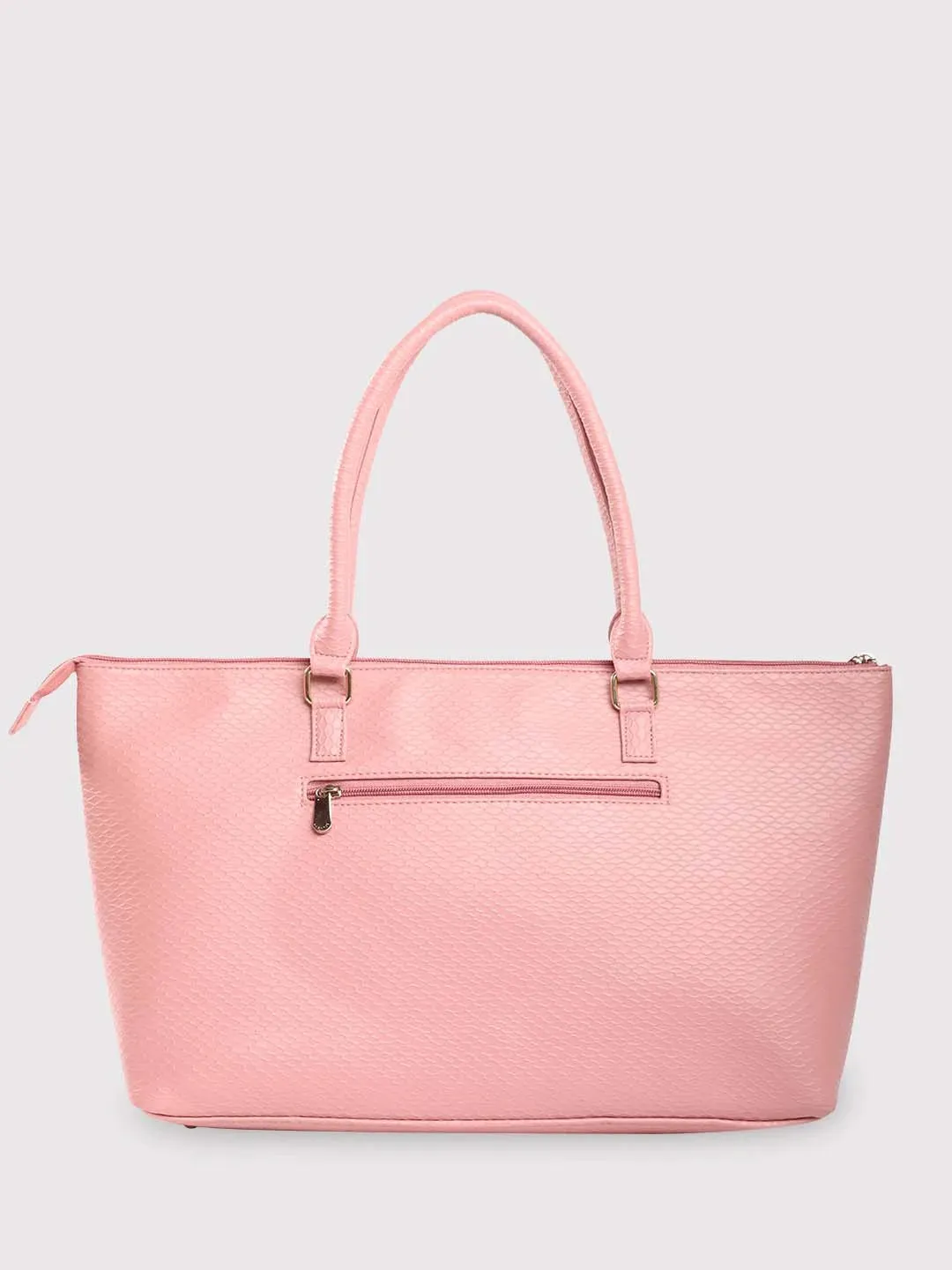 Caprese Fiona Large Light Pink Laptop Tote Bag