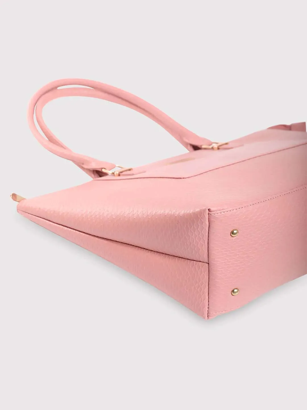 Caprese Fiona Large Light Pink Laptop Tote Bag